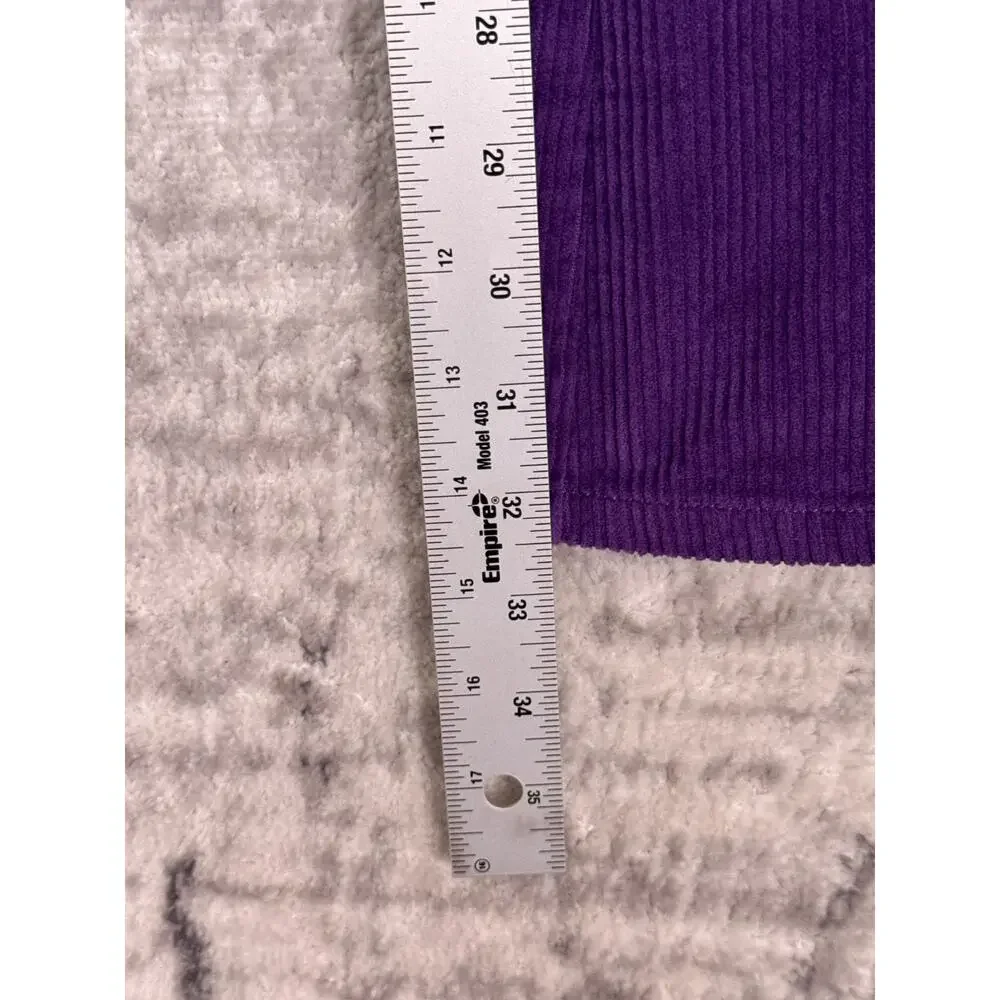 Hammies Bell Bottom Pants 30 Mens Purple Corduroy